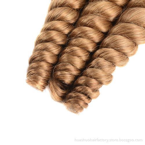 Wholesale Top Quality Machine Double Weft Thick Hair Weave T1B27 Burmese Double Loose Wave Hair Bundles For Black Woman